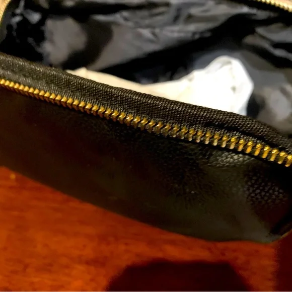 Brand new authentic cosmetic Versace case with 2 zipper compartments with handle